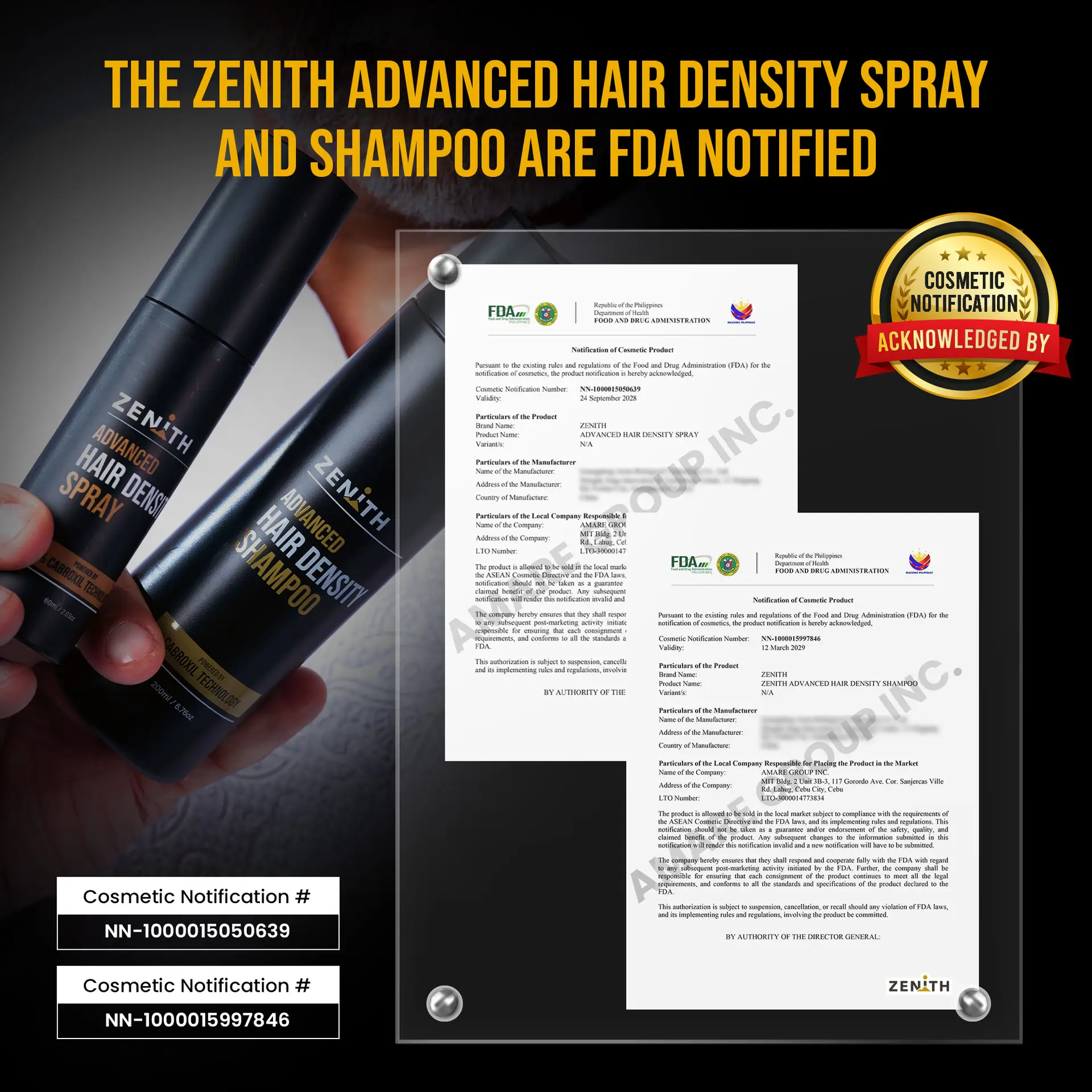 FDA hair bundle