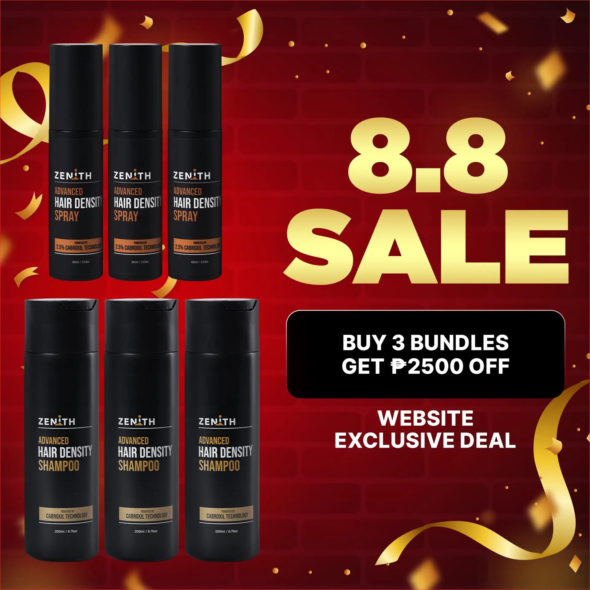 8.8 Sale Product Pages bundle 3 hair