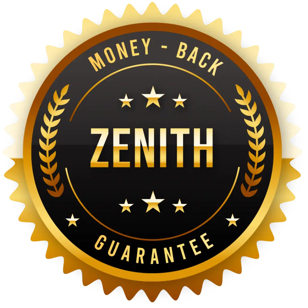 Zenith money back guarantee